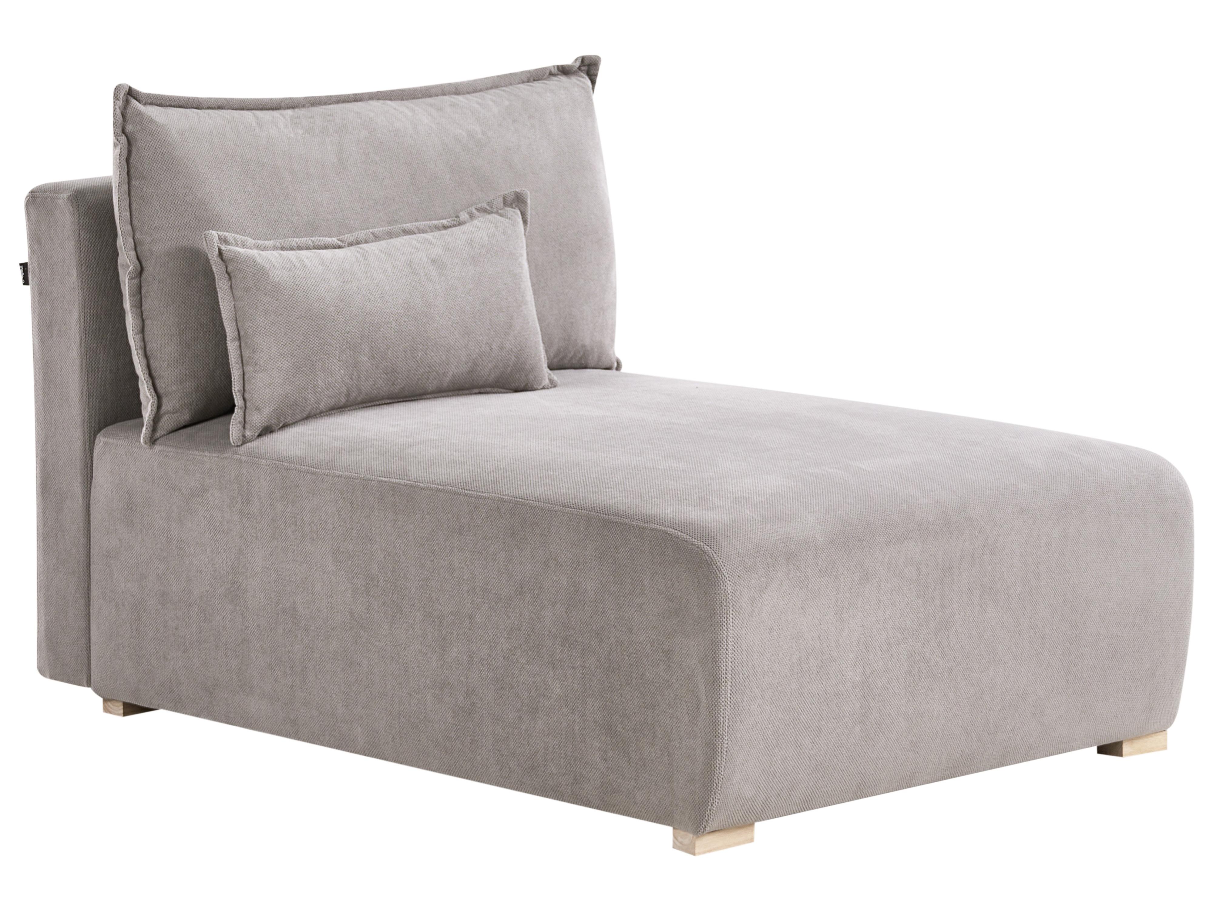 Chaise longue NERBO Stof Grijs