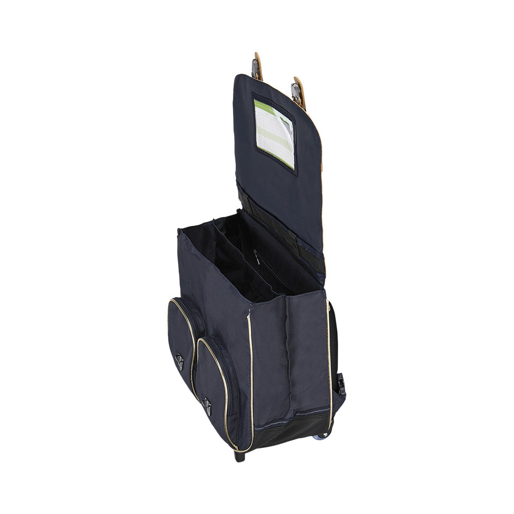 Cartable trolley Antonia bleu