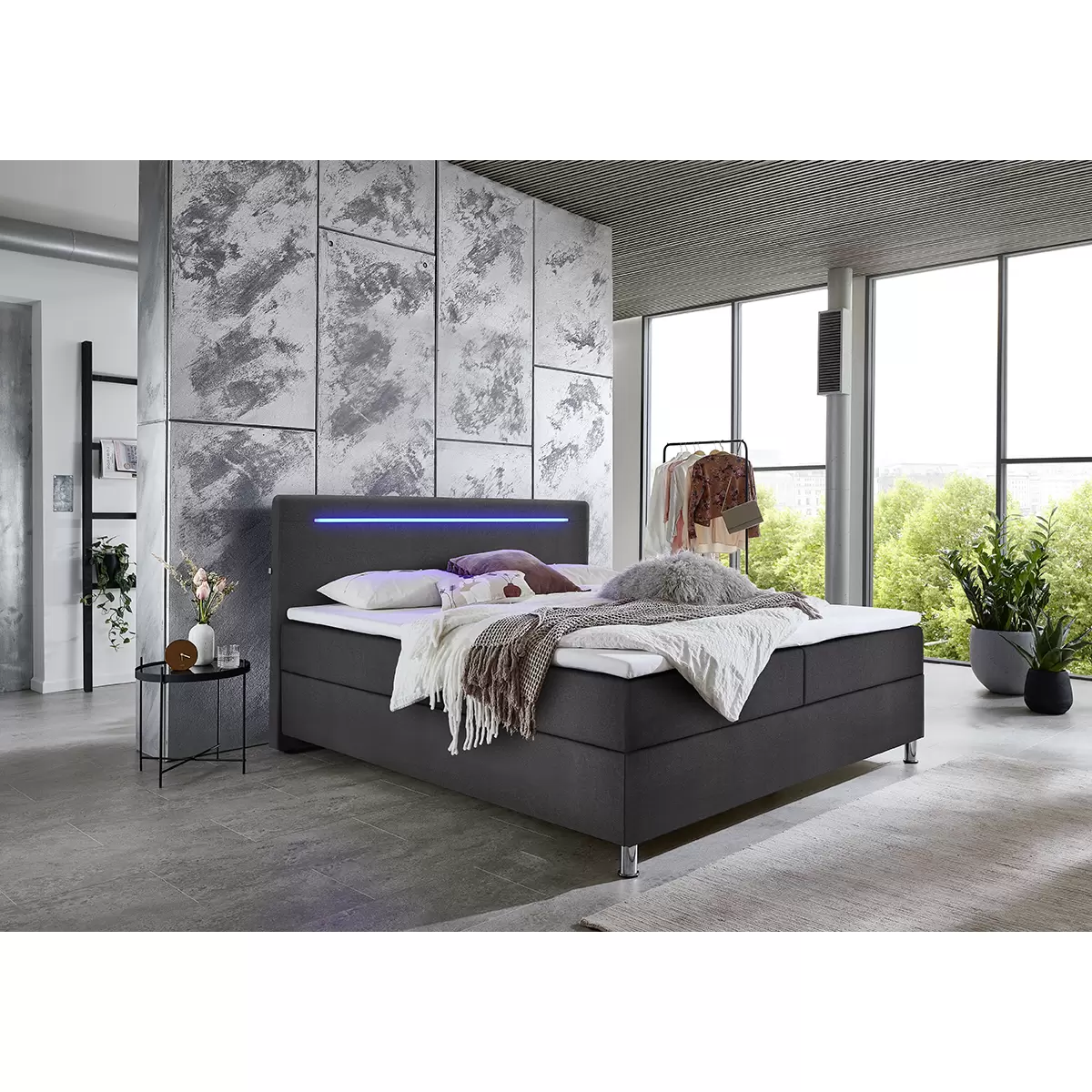 Boxbett Candela 180x200 Anthrazit