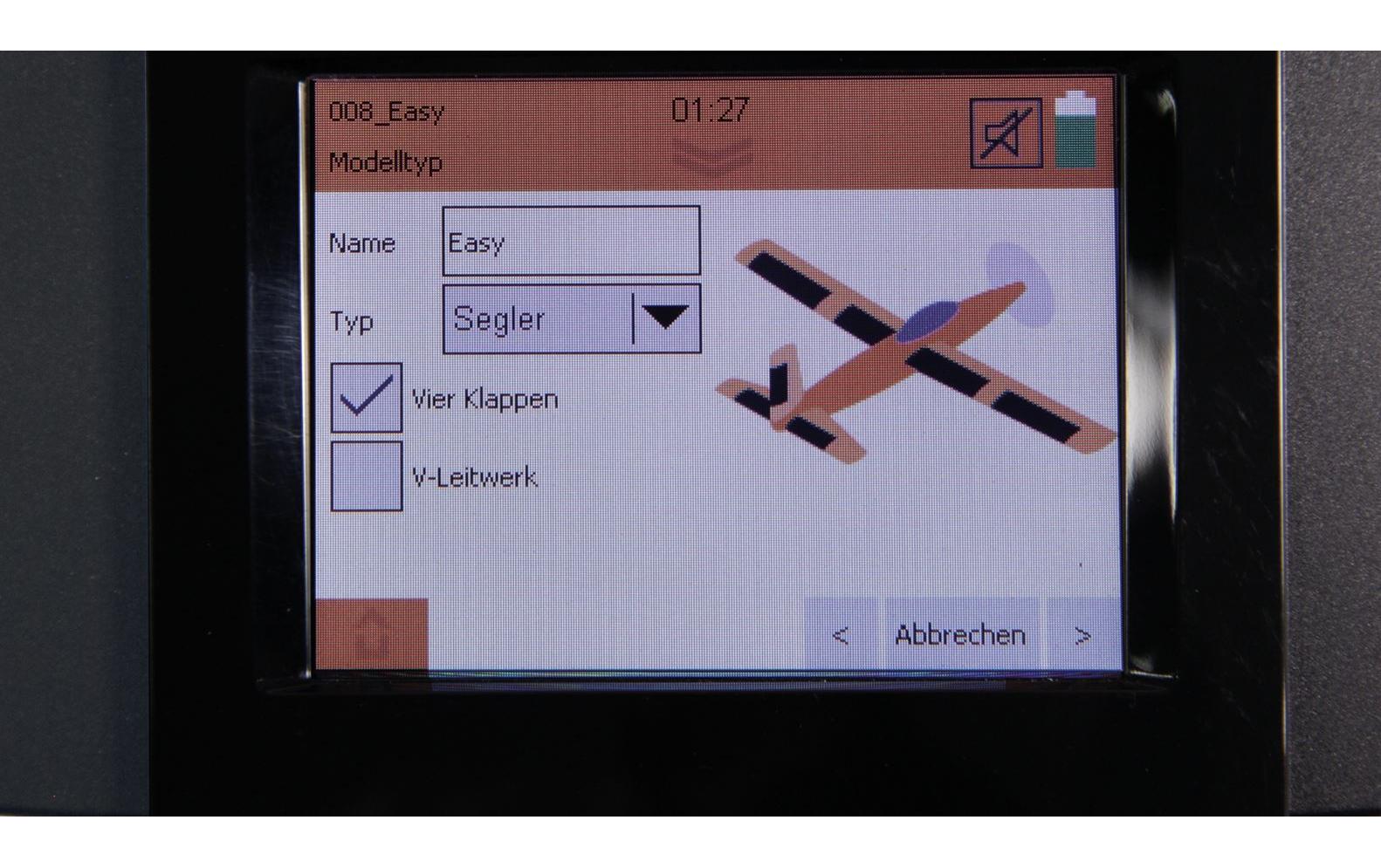 Fernsteuerung Cockpit SX 9 M-Link mit RX-9-DR Empfänger<br>M-Link 9-Kanal Sender der oberen Mittelkasse mit Telemetrie