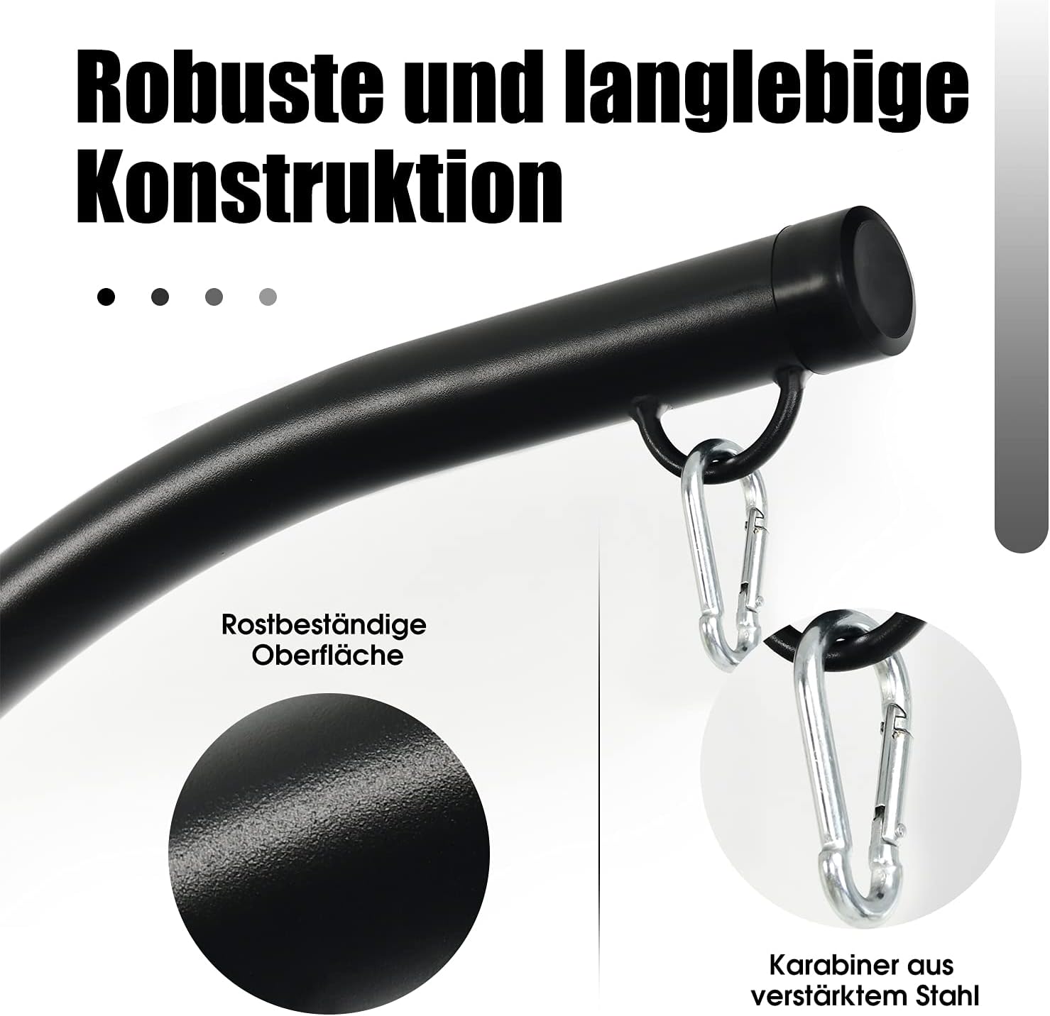 COSTWAY Hängesesselgestell, Gestell für Hängesessel/Hängestuhl, Hängestuhlgestell bis 150 kg belastbar, Hängesesselständer aus Metall, Hängesitzständer, Höhe 207 cm