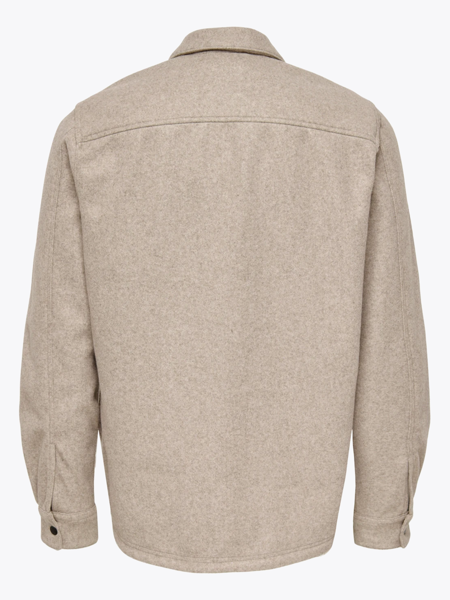 Only & Sons Ash Woolen Look Long Sleeve Shirt
