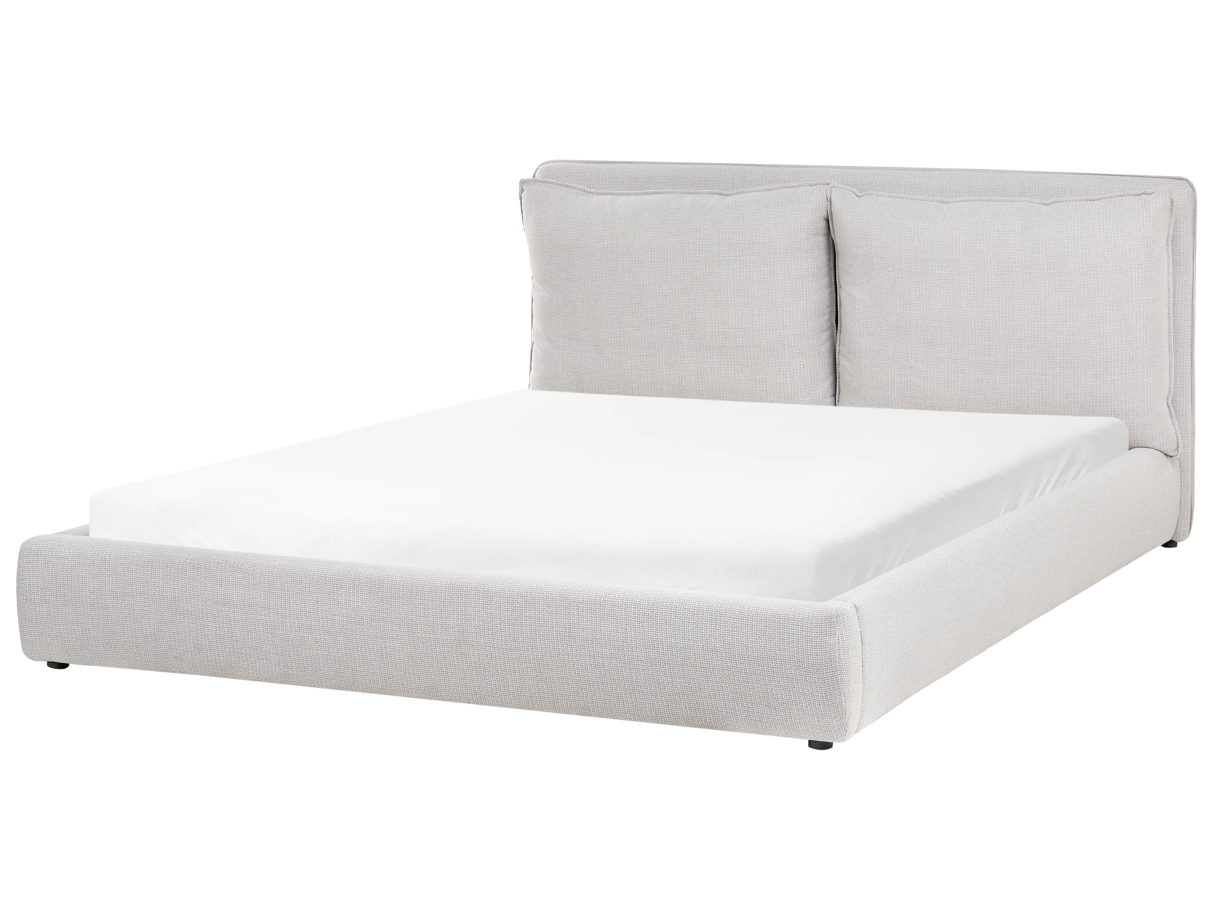 Waterbed Stof BAJONNA 180 x 200 cm Lichtgrijs