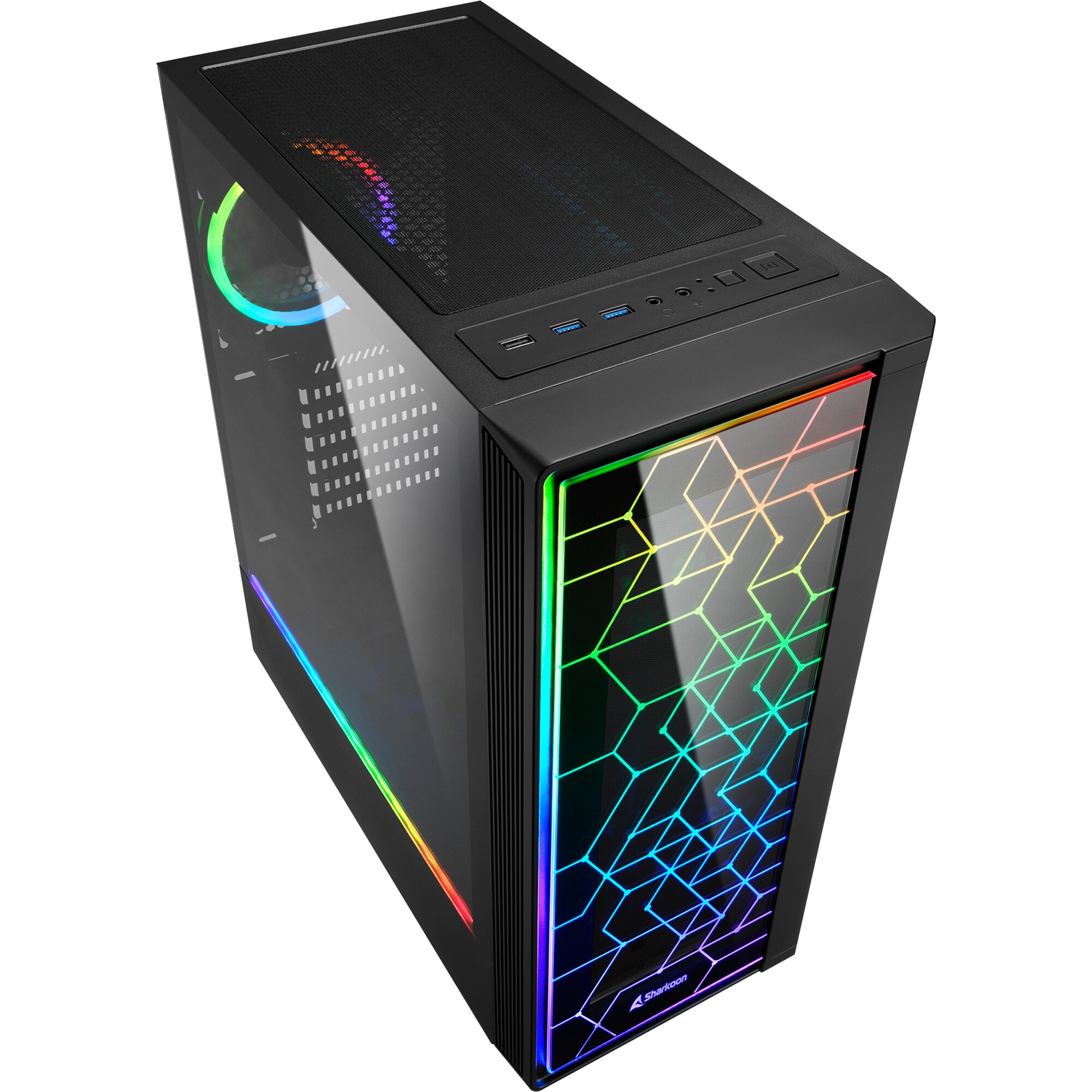 Sharkoon Tower-Gehäuse RGB LIT 100