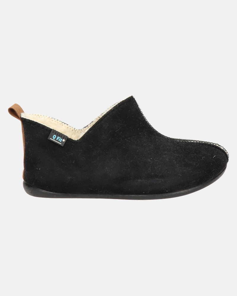 Q-Fit Madrid Pantoffels  - zwart