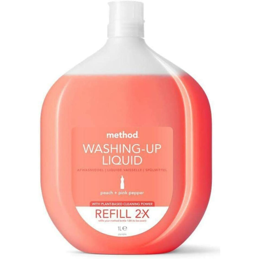 Method Afwasmiddel Navulling Perzik & Roze Peper1 liter