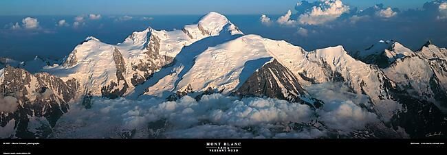 MARIO COLONEL - POSTER MONT BLANC VERSANT NORD MARIO COLONEL