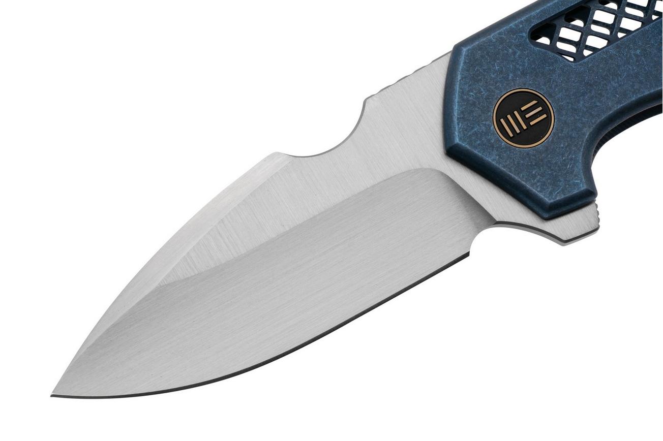 WE Knife Harpen WE23019-2 Blue Titanium, zakmes, Michael Burch design