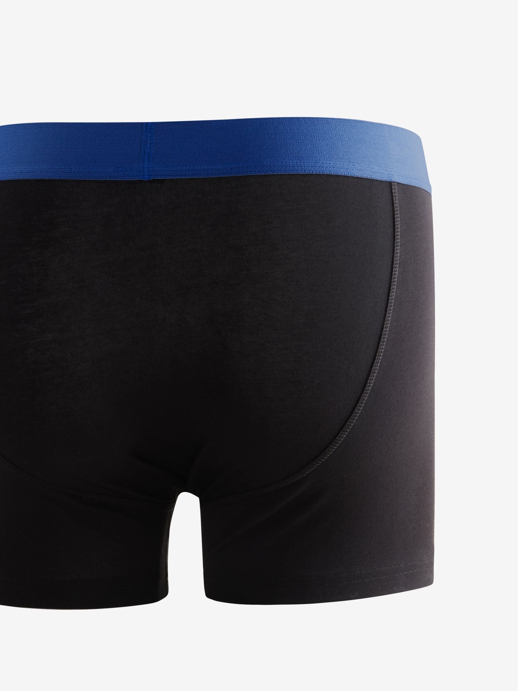 Zwart met felgekleurde tailleband - Verpakking van 5 trunks boxer