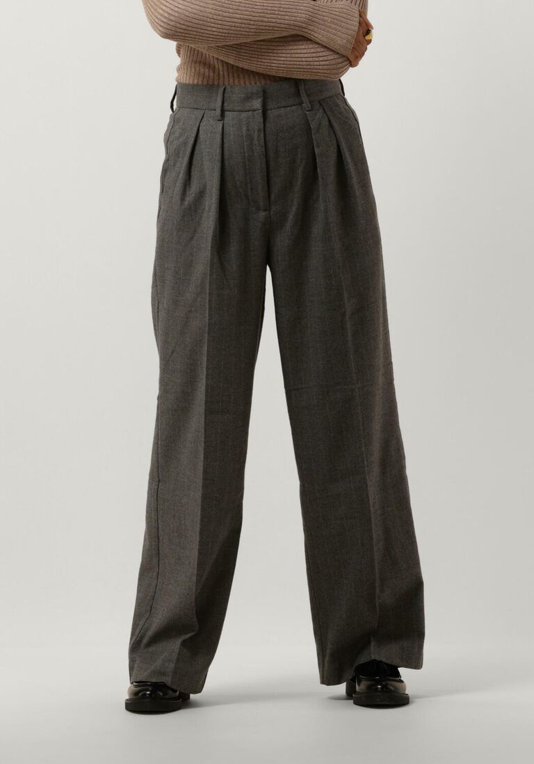 SECOND FEMALE grijze second female pantalon holsye trousers