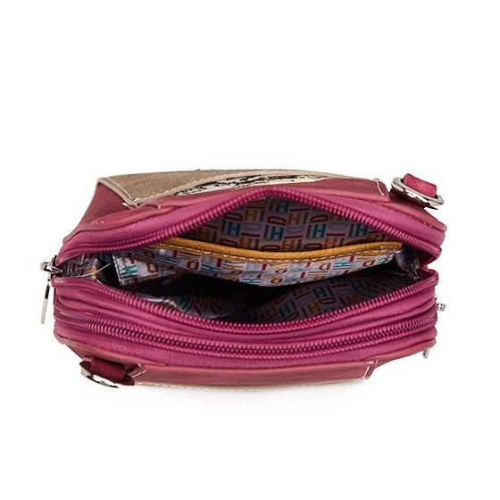 Hi-di-Hi Little Paradise Hand/ Crossbag Cerise/ Beige