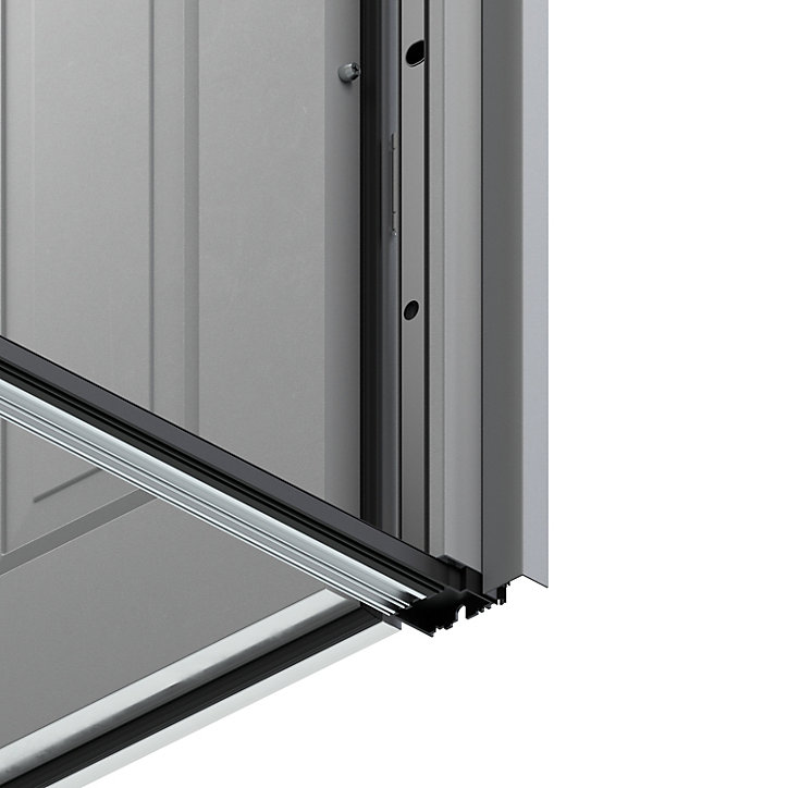 Tapée d'isolation pour porte acier gris clair 120 mm Radex