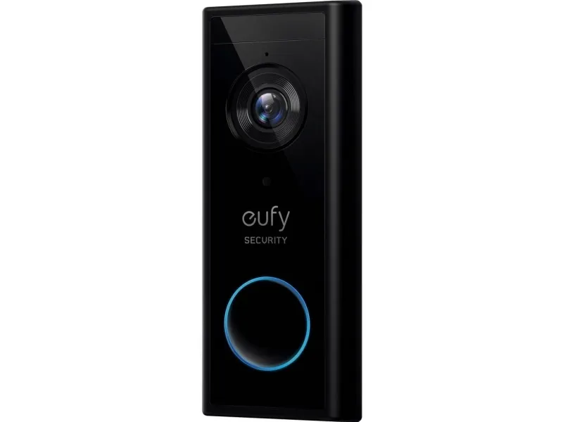 Eufy Video Doorbell 2K - Dørringeklokke - trådløs - Wi-Fi - 2.4 Ghz - sort