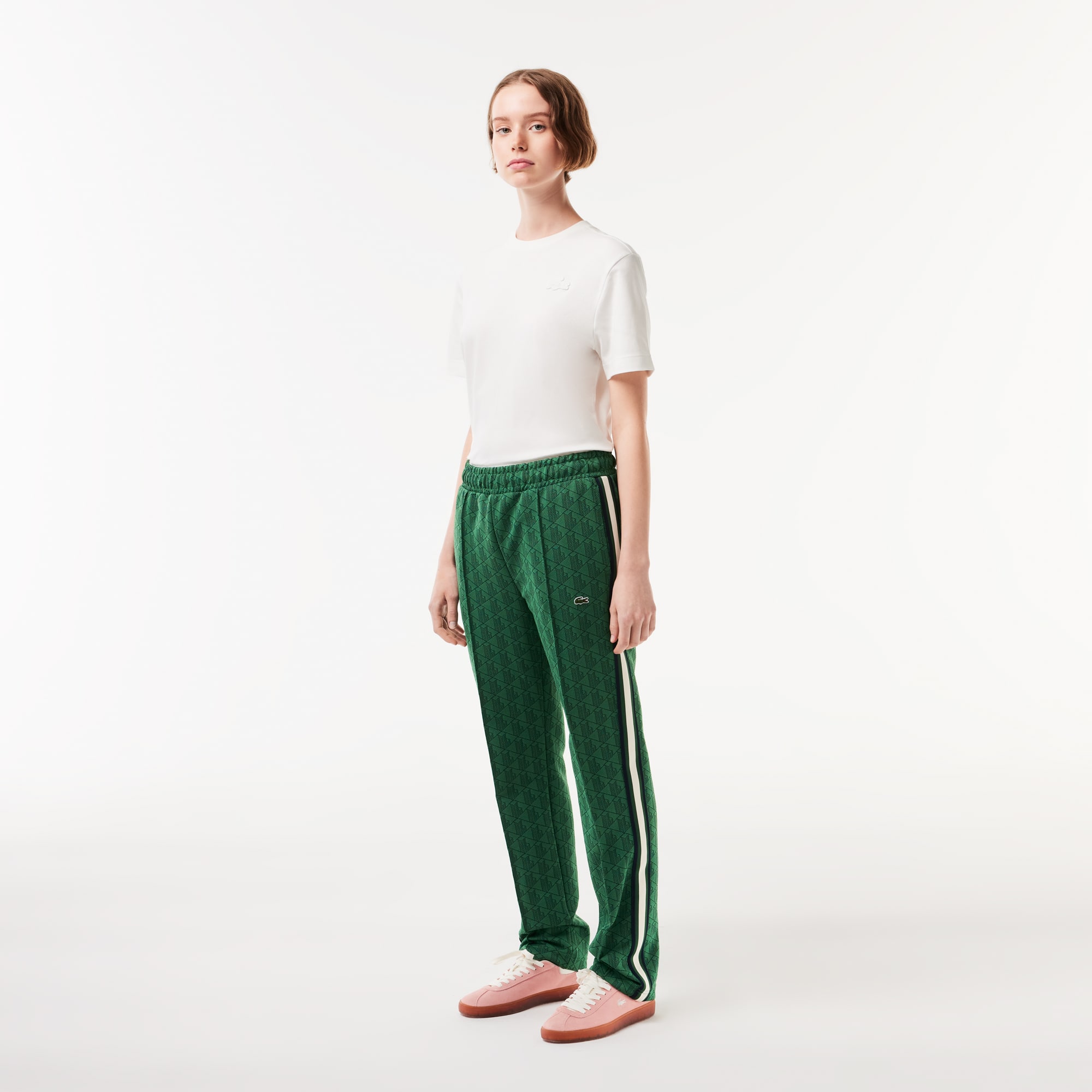 Pantalon de survêtement Paris avec monogramme Pantalons de survêtement - Vert - Lacoste - Femme