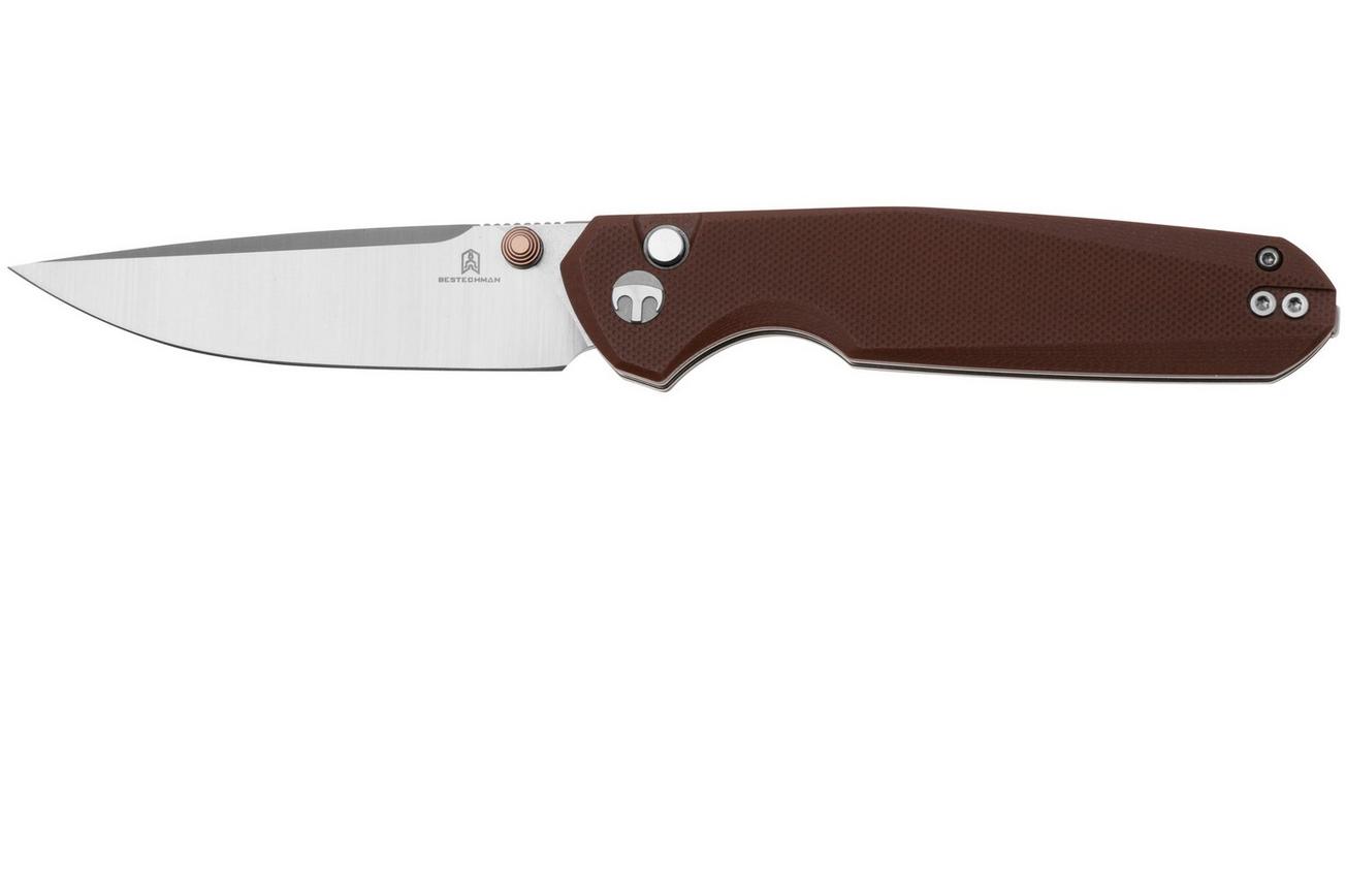 Bestechman Velix BMK07B 14C28N, Brown G10 zakmes, Ostap Hel design