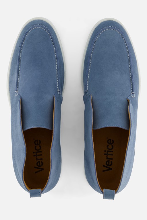 Vertice Instappers blauw Suede