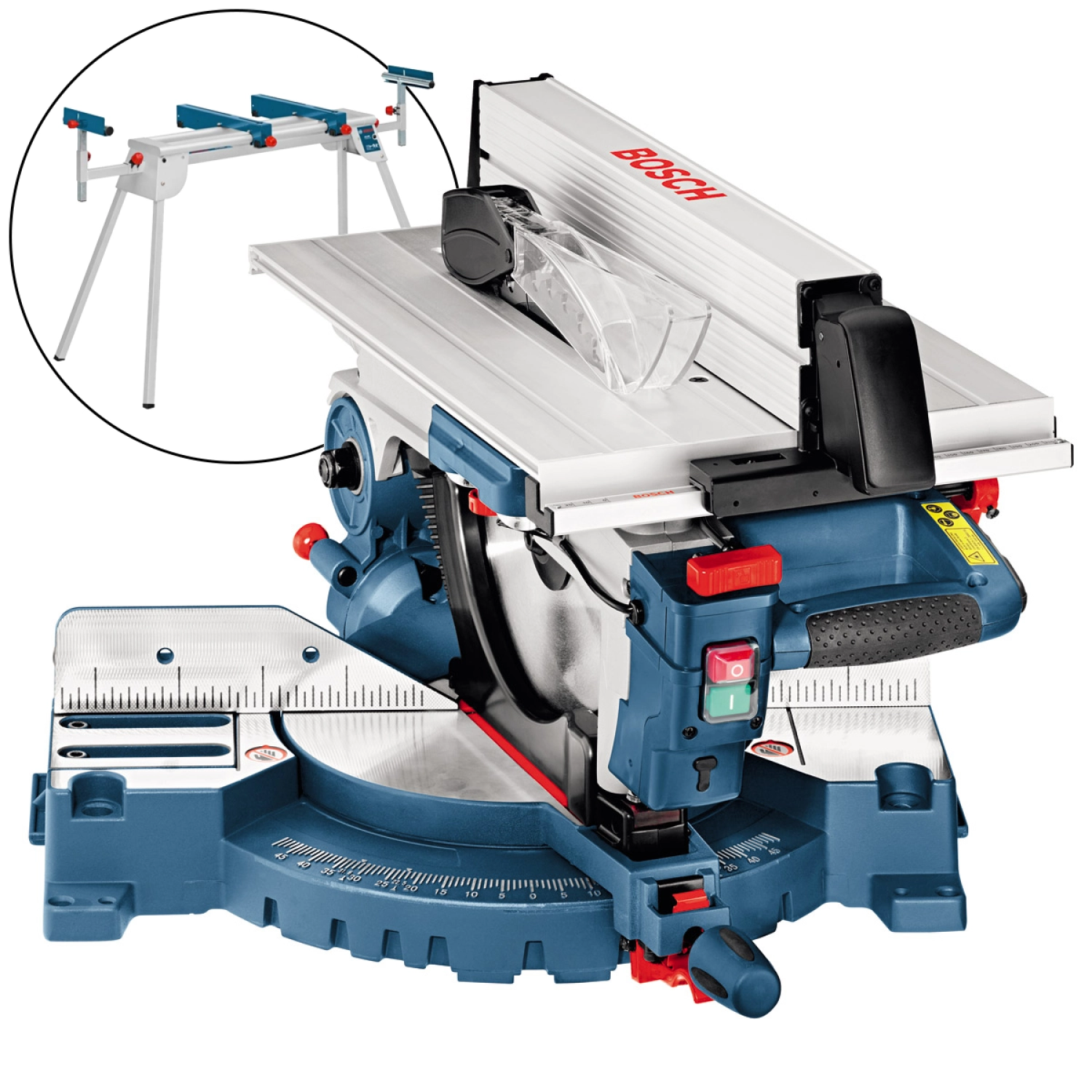 Bosch GTM 12 JL Tafel afkort- verstekzaag / combinatiezaagmachine met onderstel (GTA 2600) - 1800W - 305 x 30mm