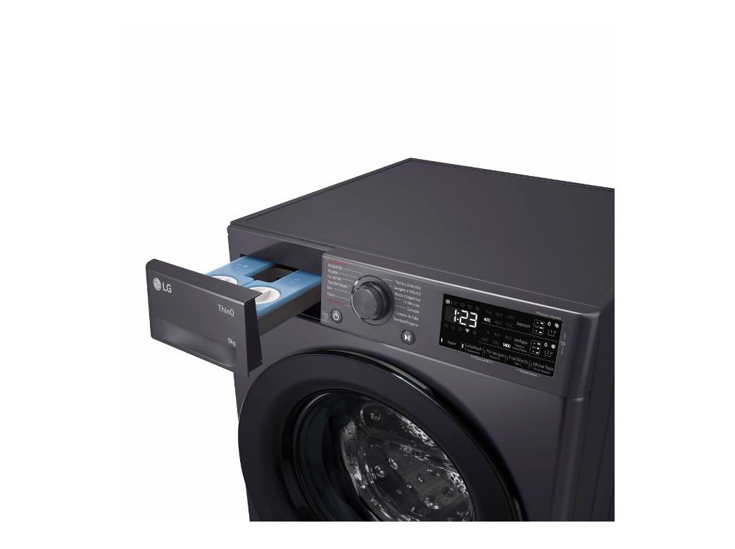 MÁQUINA DE LAVAR ROUPA LG F4WR359S6M - MIDDLE BLACK A 9KG