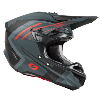Casque cross O'Neal 5SRS POLYACRILYTE - SPIKE 2025 - Gris / Rouge