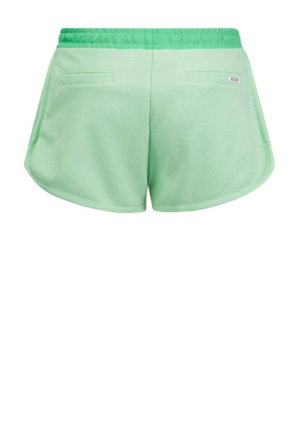 Retour Jeans short Lola lichtgroen/wit