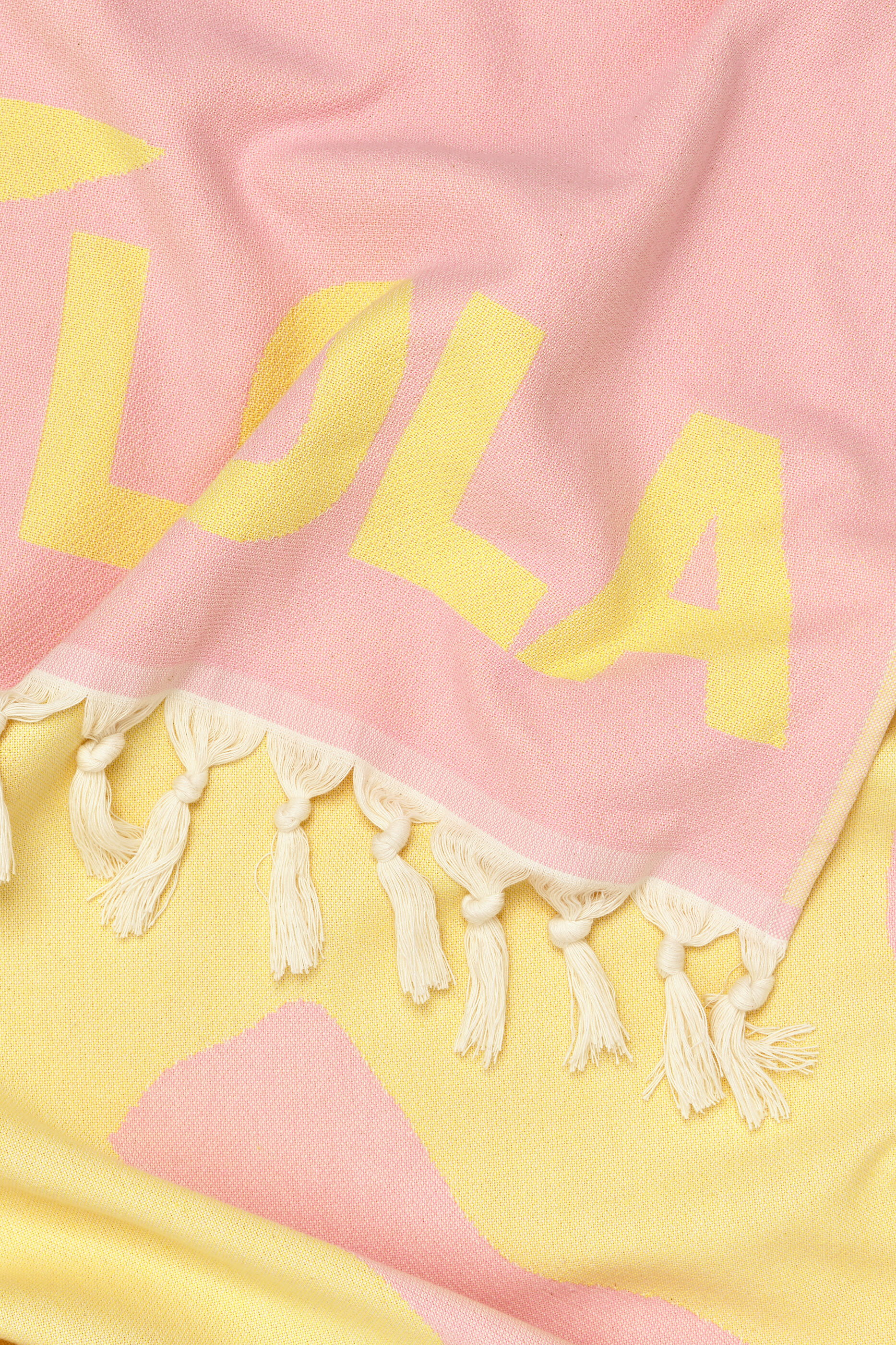 toalha jacquard rosa