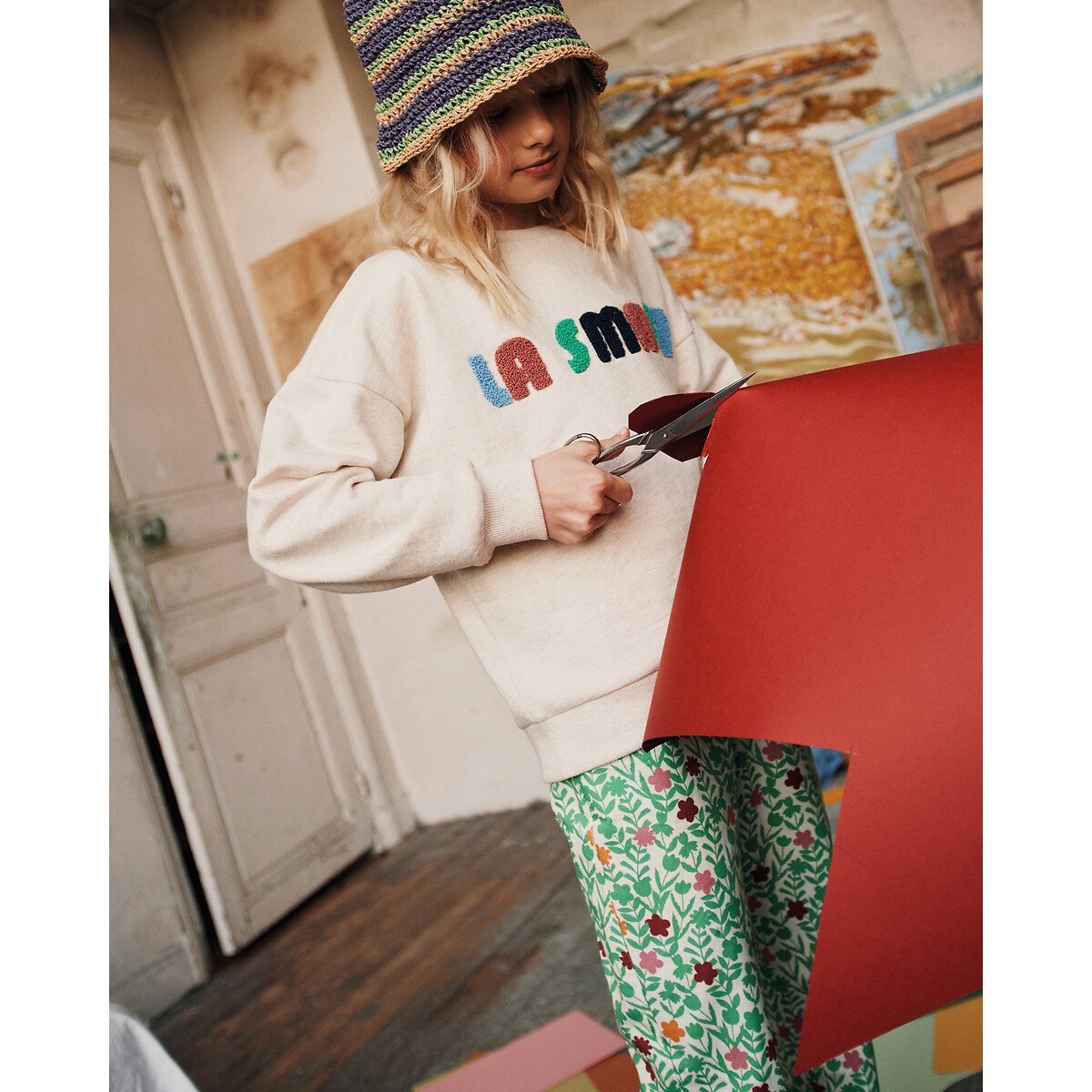 FRANGIN FRANGINE X LA REDOUTE<br>Calças retas com estampa floral