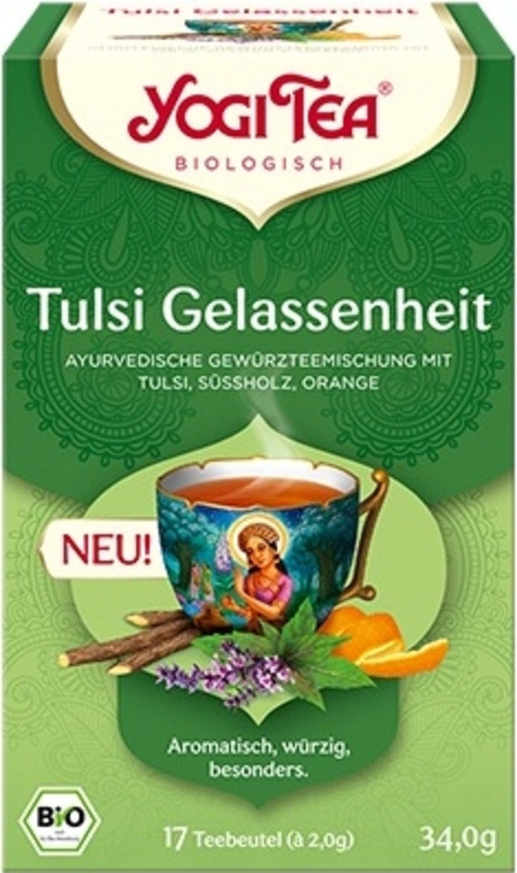 Yogi Tea  Tulsi Gelassenheit Tee Bio, 34 g