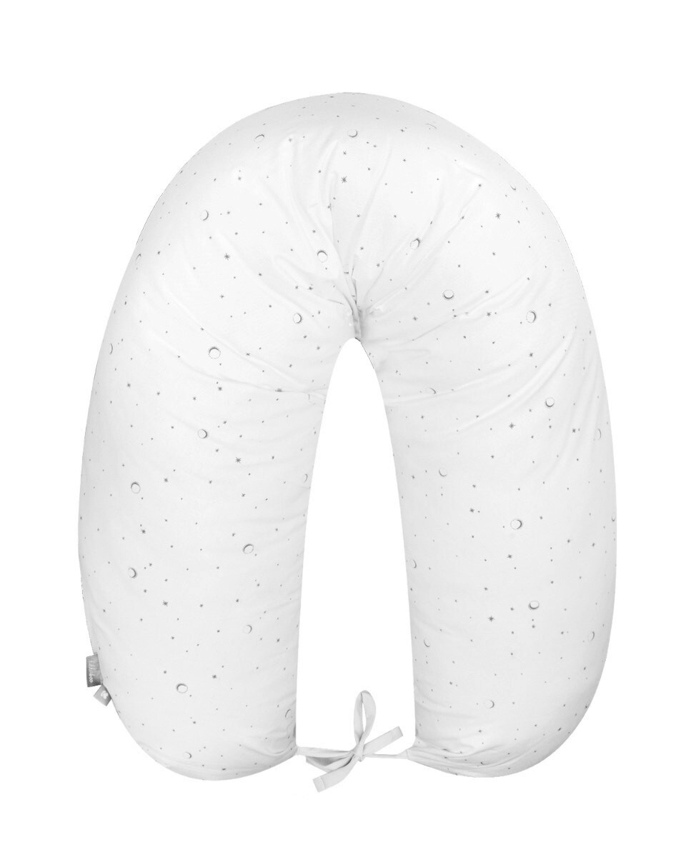 Kikkaboo Stillkissen Dream Big 150 cm lang, 100% Baumwolle, Bezug abnehmbar beige