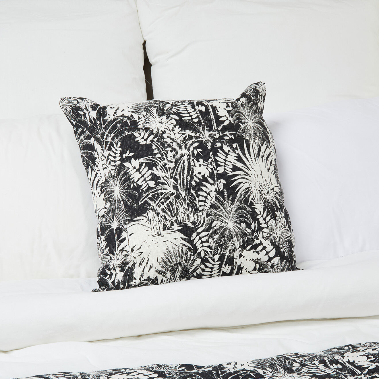 Haomy Housse de coussin en Lin & Coton Ahe blanche - 45x45 cm