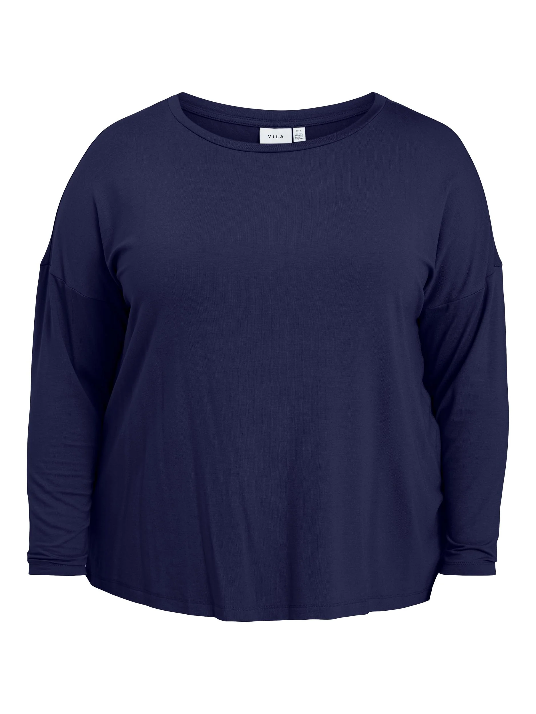Evoked Vila  Vibasi L/S Long bluse - Navy Blazer