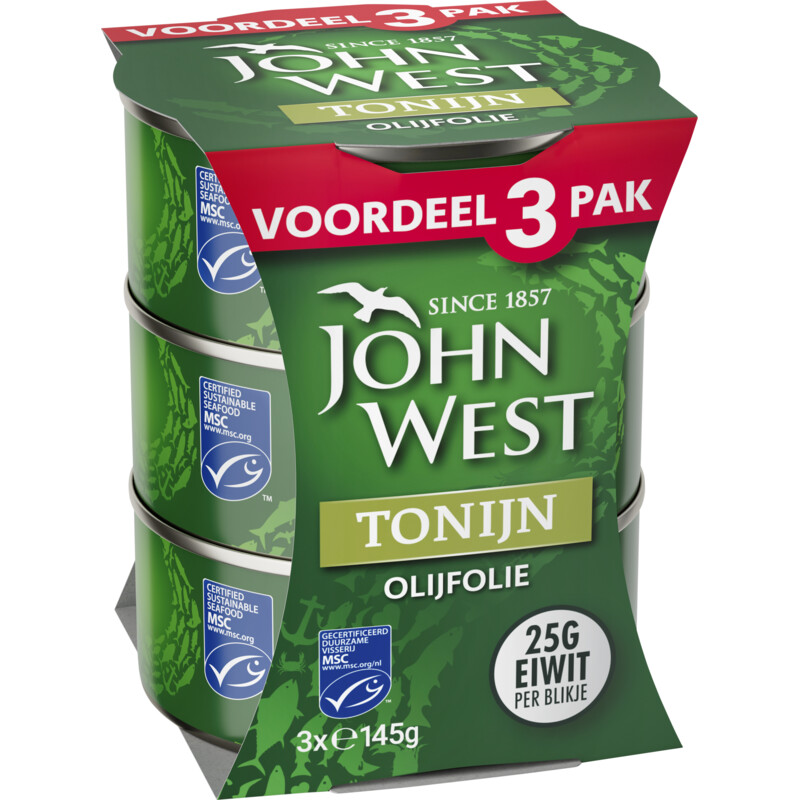 John West Tonijn in olijfolie 3-pack