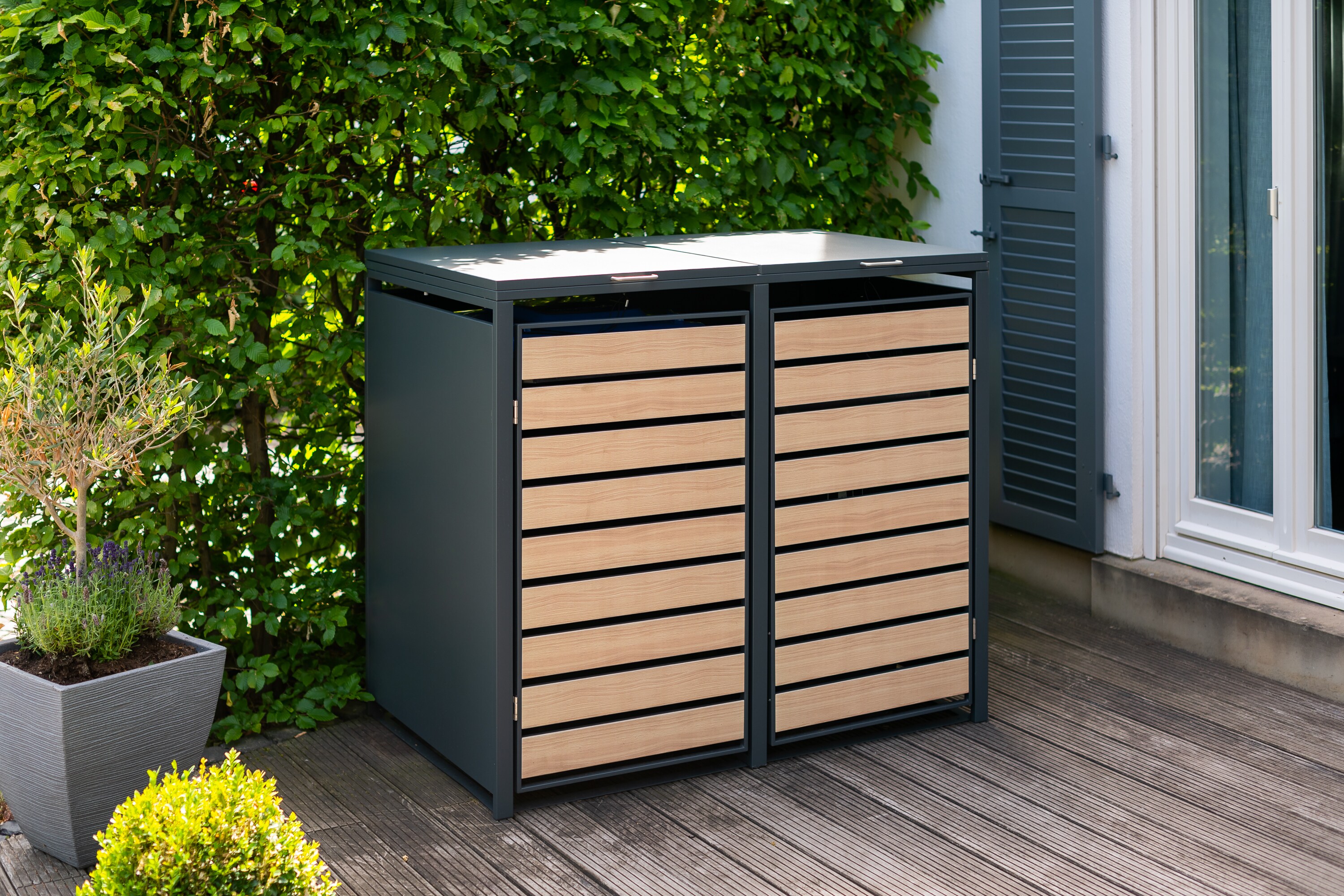 Westmann Mülltonnenbox, Gerätebox 2-fach 240 L