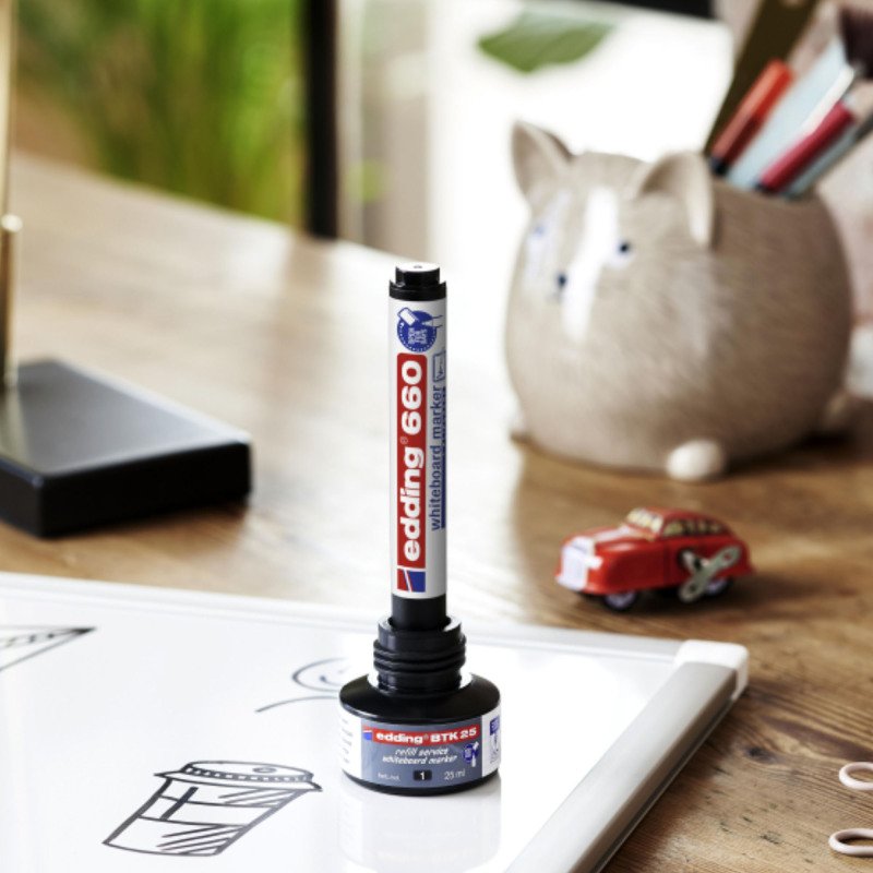 Marqueur effaçable rechargeable Edding 660 pointe ogive 1,5 à 3 mm
