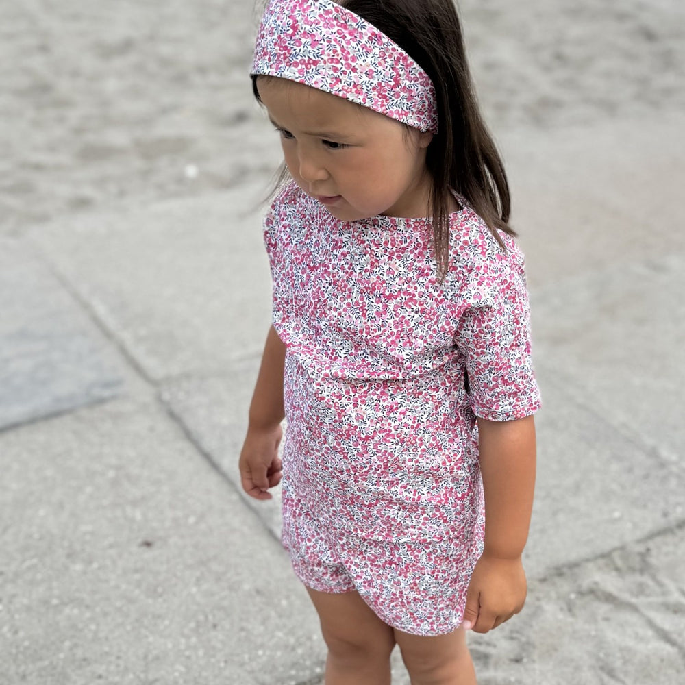Køb Petit Crabe Wiltshire Bud Luna Boatneck Uv-T-shirt S/S - Lavet af Liberty© Stof