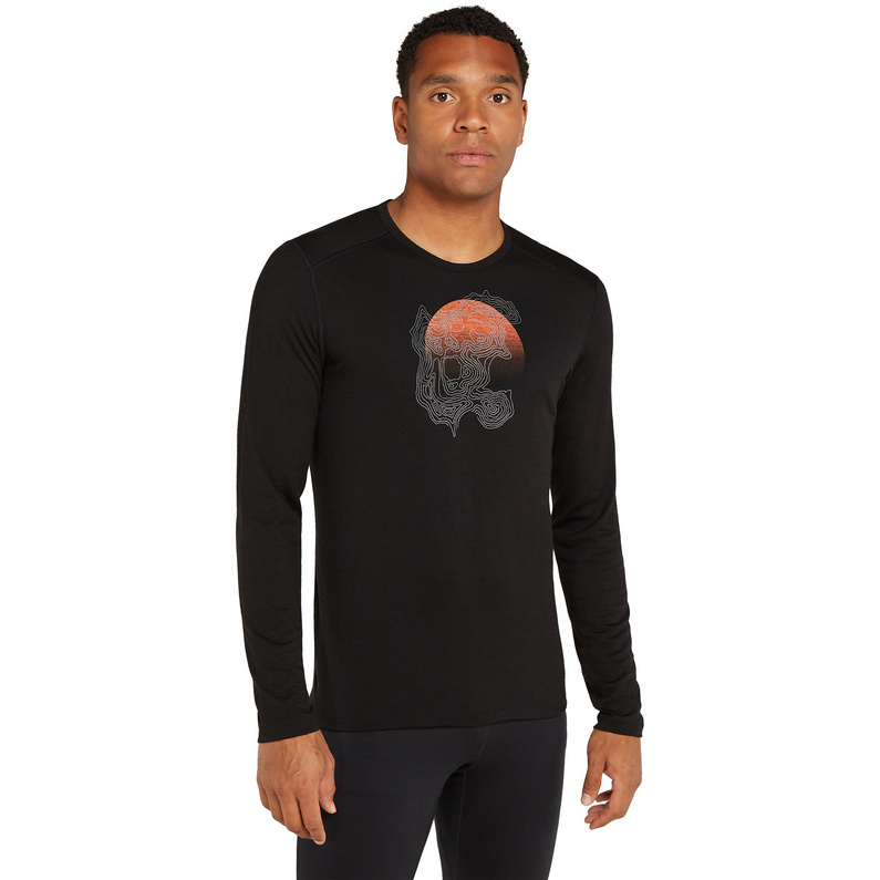 Icebreaker Herren 200 Oasis Crewe Ruapehu Round Longsleeve