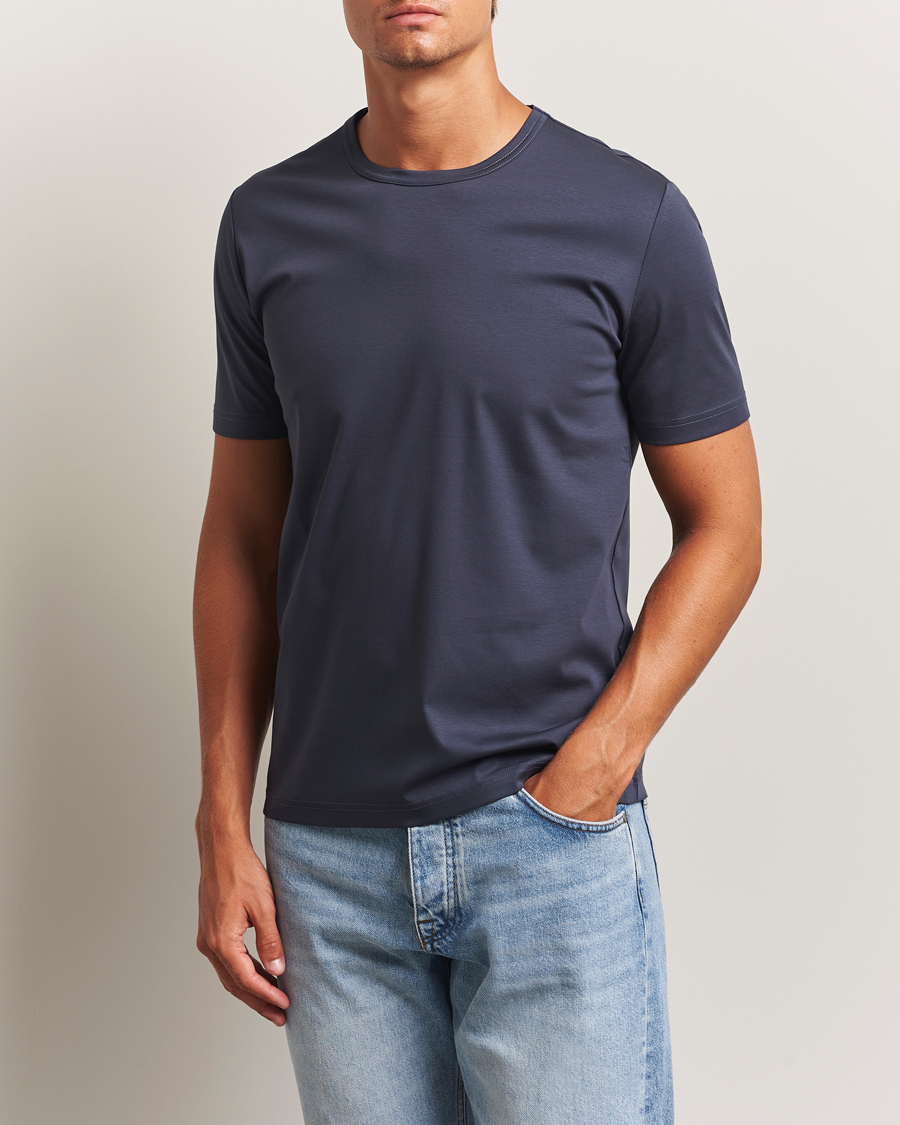 Tiger of Sweden Olaf Mercerized Cotton T-Shirt Light Ink