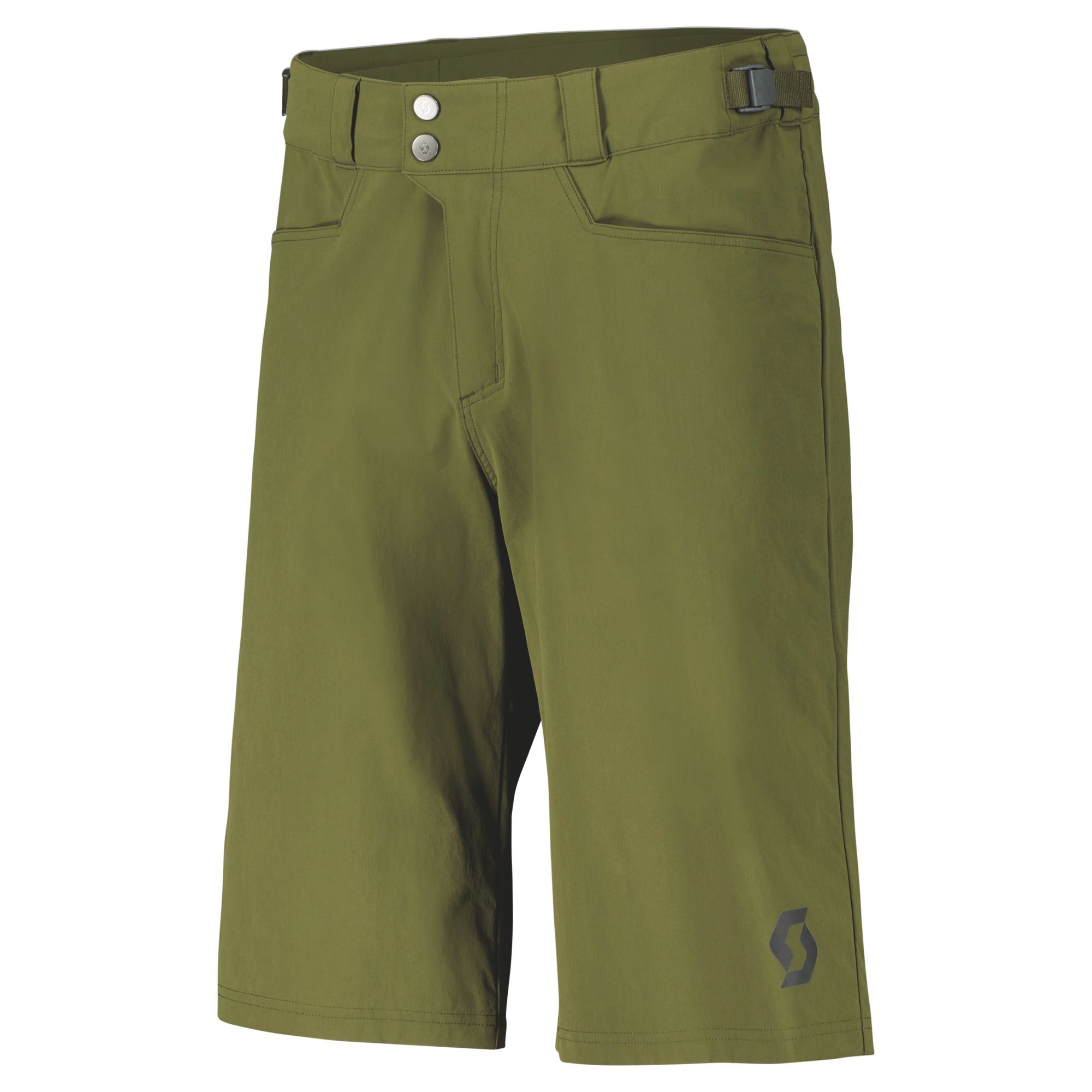 SCOTT Trail Flow Loose Fit Shorts med Indlæg Grøn