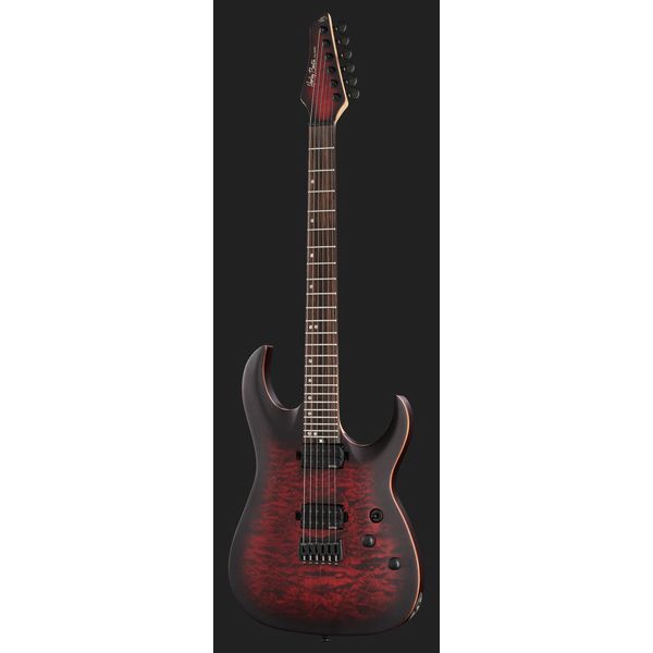 Harley Benton Amarok-6 BKRD Quilted B Bundle