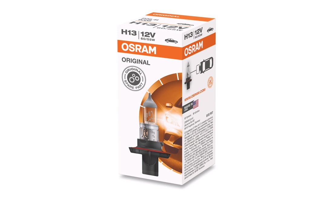 Pære H13 12V 60/55W P26.4T Osram