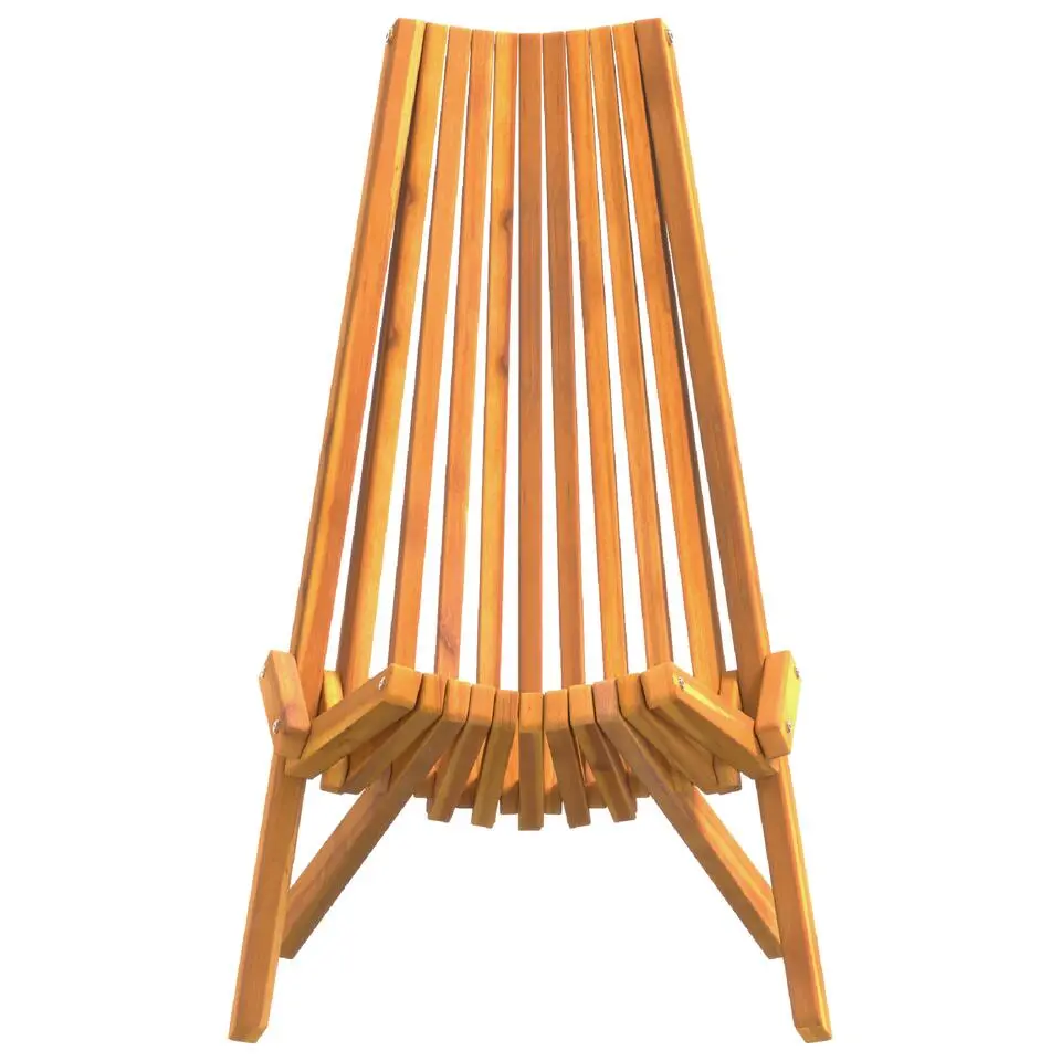 vidaXL - Opvouwbare tuinstoelen - Bruin - Hout - 56x69x84 cm - 2 stuks