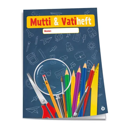 Trötsch Mutti- & Vatiheft Tafel blau A6