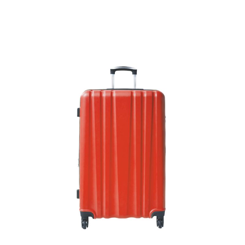 Lot de 3 valises rigides FG671 Extensibles 55, 65 et 75 cm Rouge