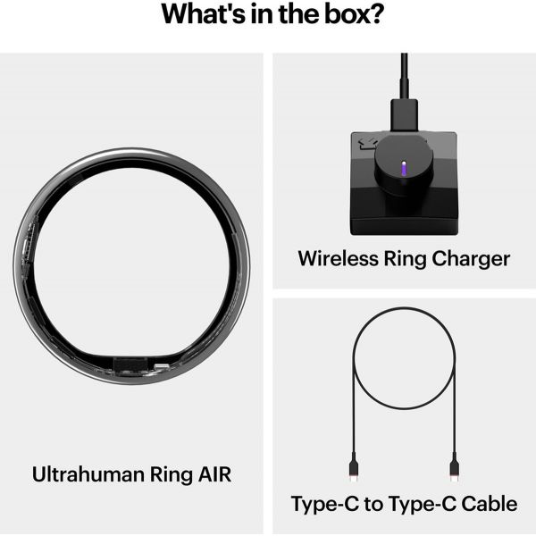 Ultrahuman Smart Ring Air Tamanho 10 Space Silver