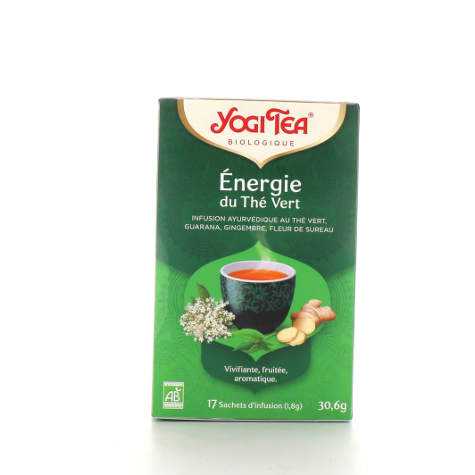 Thé vert énergie Yogi Tea - 17 sachets