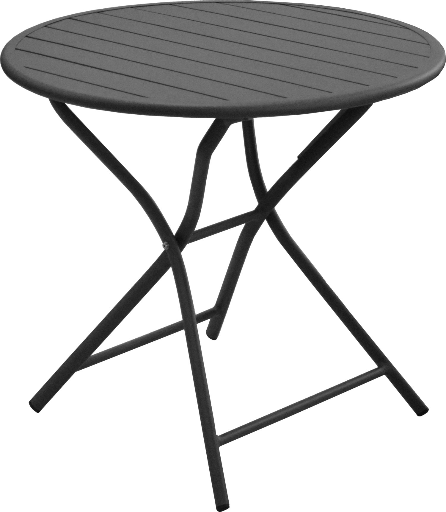 Proloisirs klaptafel Globe antraciet D 80 H 74 cm