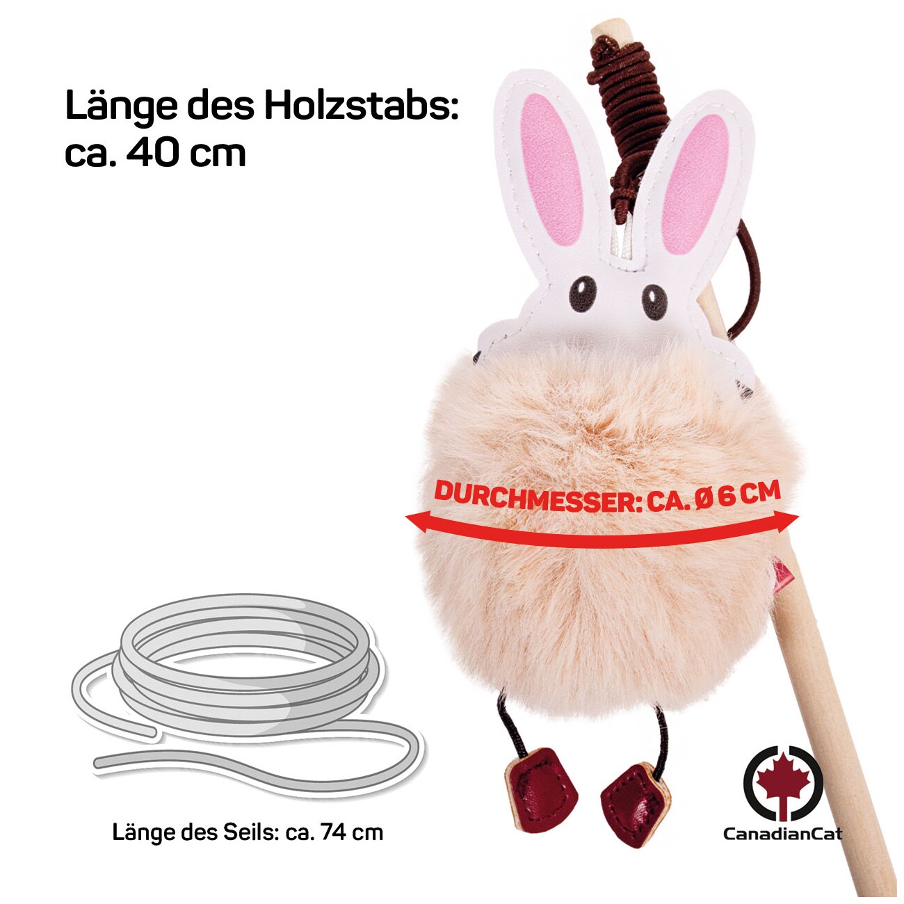 Canadian Cat Company Spielangel Hase