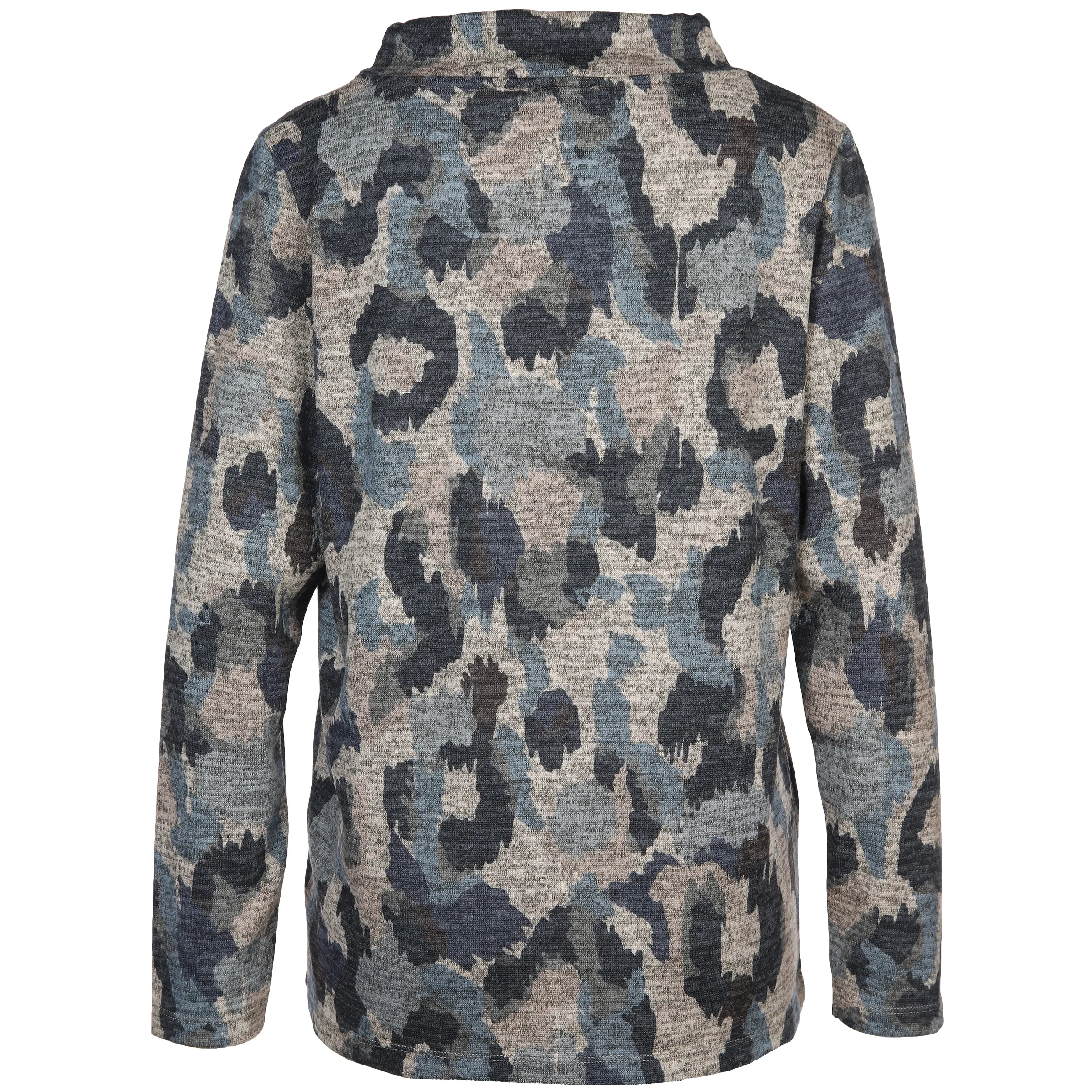 Damen Flauschshirt mit Alloverprint