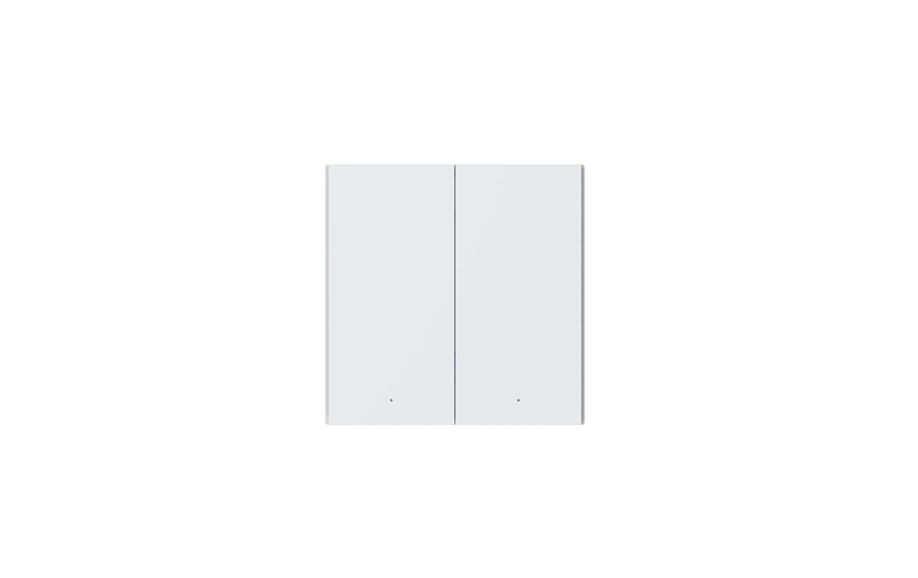 Funk-Schalter H1 EU, Doppel, Zigbee 3.0Smarthome UP Wand-Schalter
