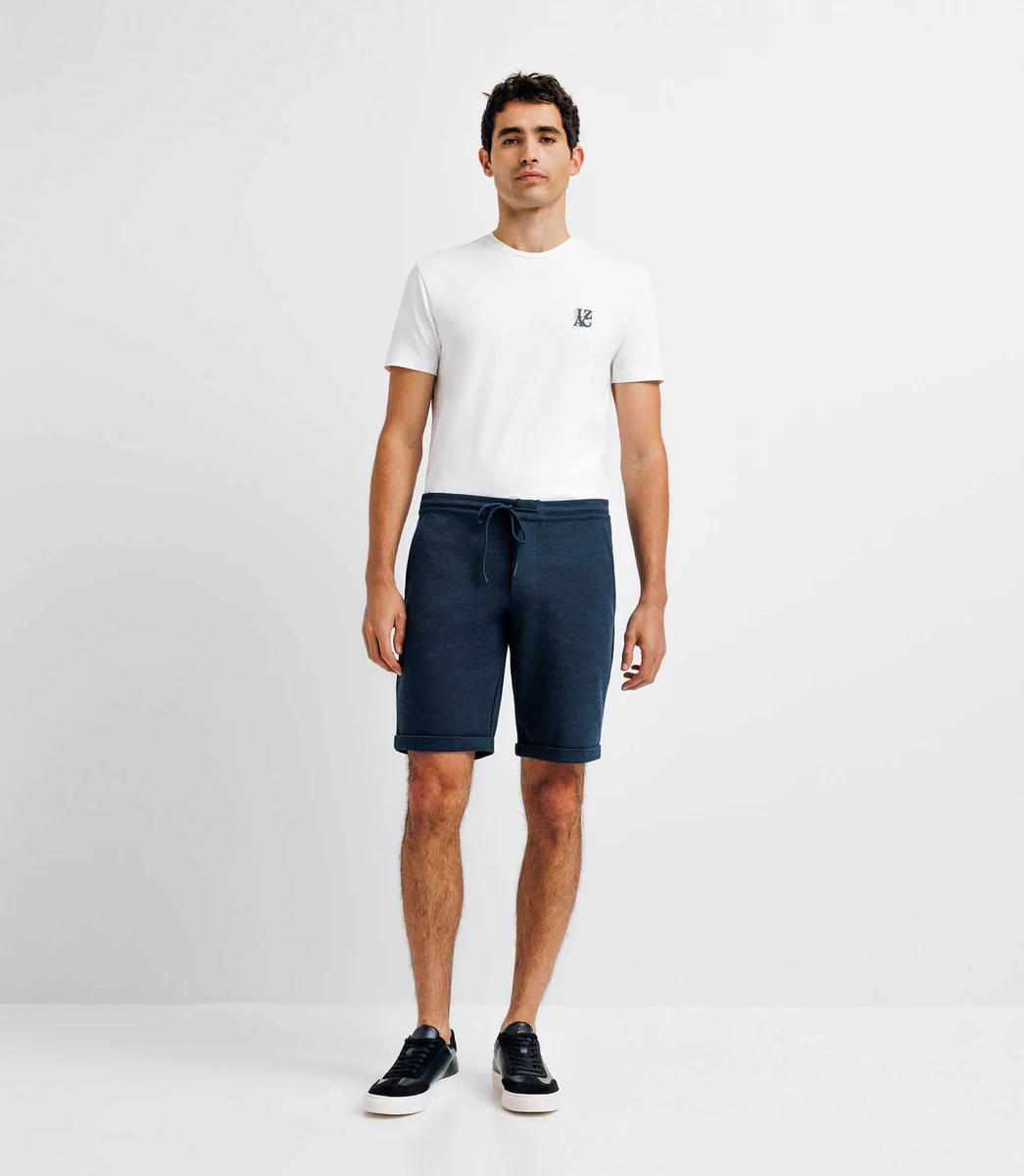 Bermuda en maille marine