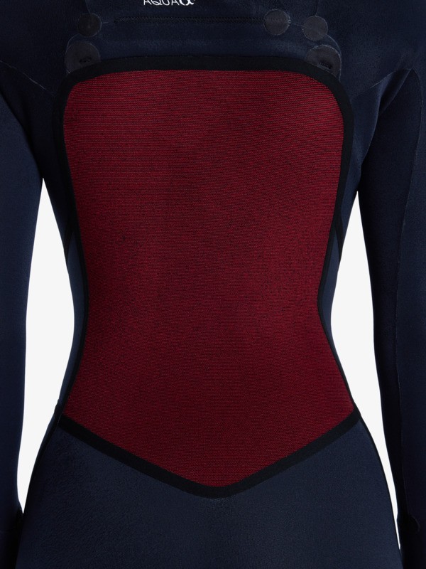3/2 Swell Natural Combinaison de surf zip poitrine Noir Femme